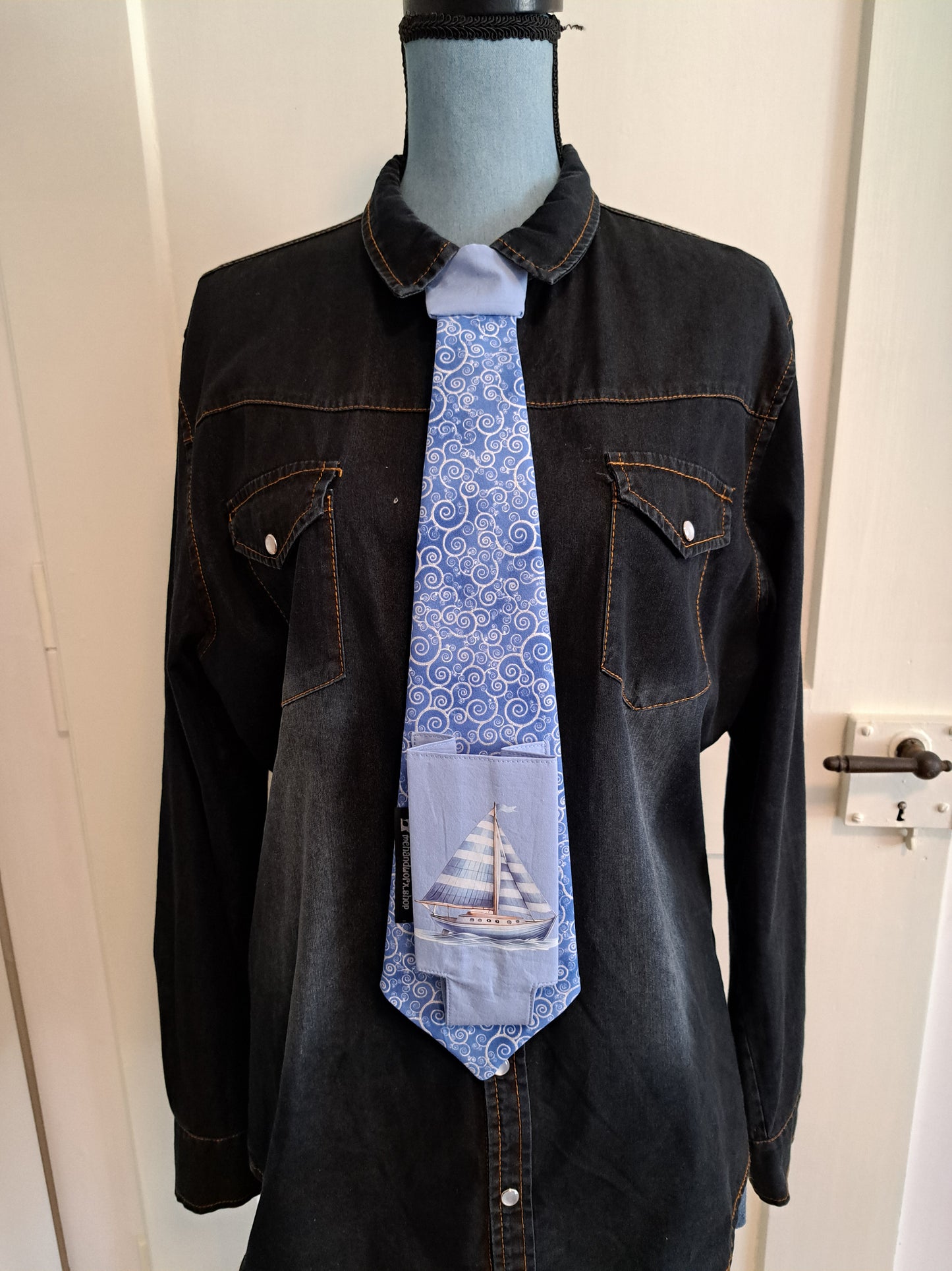 Krawatte Segelschiff